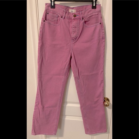 UO high waisted cowboy jeans with blue stitching - Picture 2 of 4